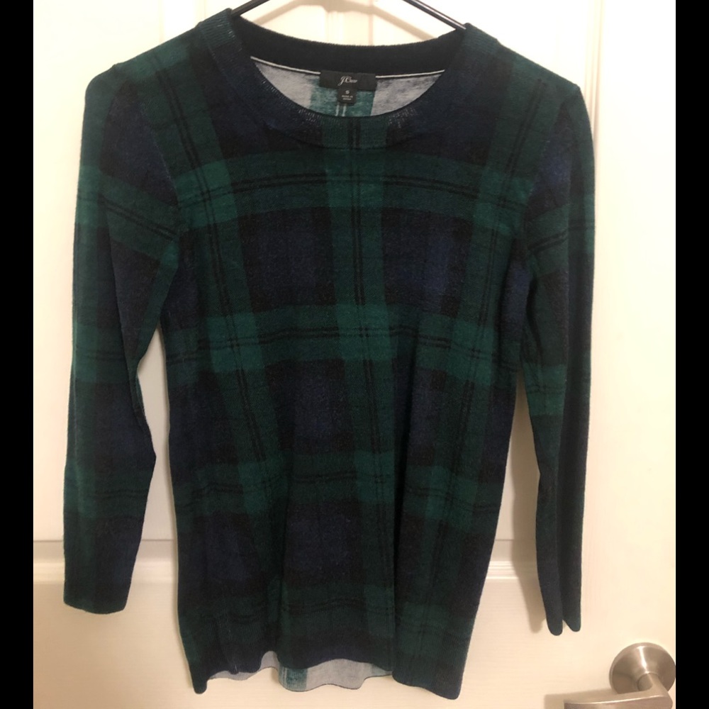 J Crew Plaid Sweater